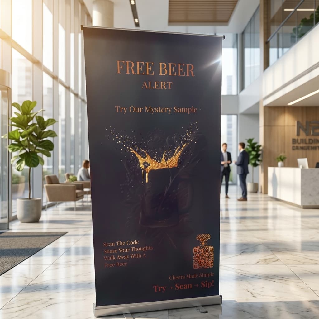 Premium roll-up standee banner printing Hyderabad — NVS Printers